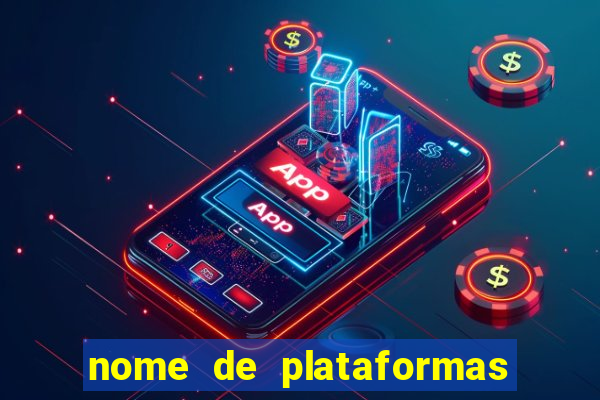 nome de plataformas de jogos